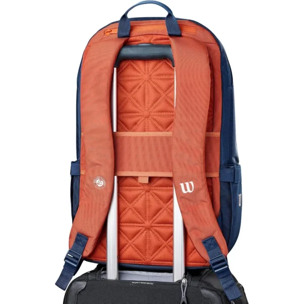 BOLSO WILSON ROLAND GARROS 2026 AZUL CAPACIDAD 2 RAQUETAS
