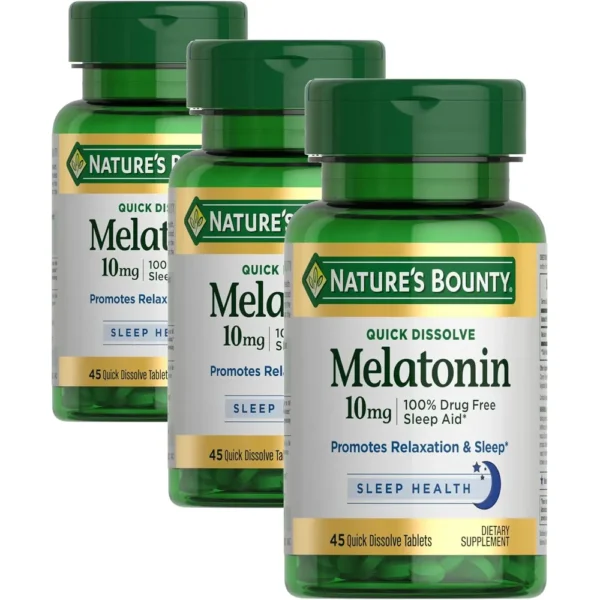 b0gd7v3s32_1.webp MELATONINA QUICK DISSOLVE NATURE'S BOUNTY 10 MG 45 TABLETAS | PACK 3