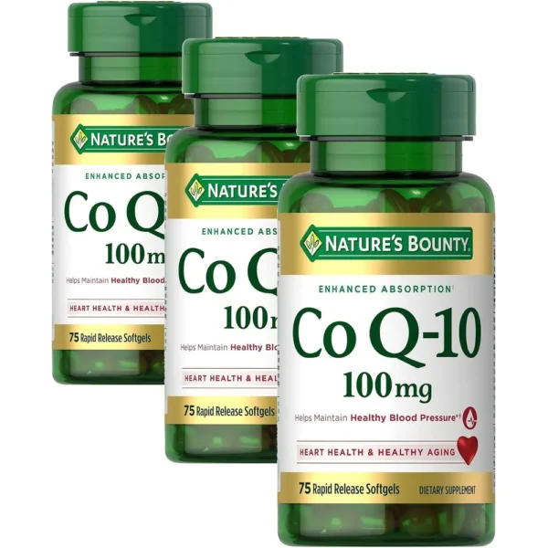 COENZIMA Q10 NATURE'S BOUNTY 100 MG 75 CÁPSULAS BLANDAS | PACK 3