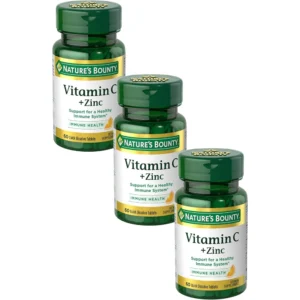 VITAMINA C + ZINC NATURE'S BOUNTY 60 MG / 15 MG 60 TABLETAS | PACK 3