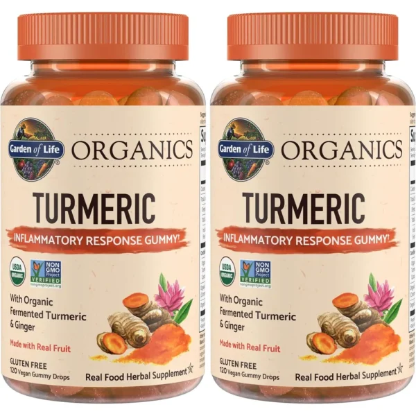 CÚRCUMA GARDEN OF LIFE ORGANICS CURCUMINA 50 MG 120 GOMITAS | PACK 2