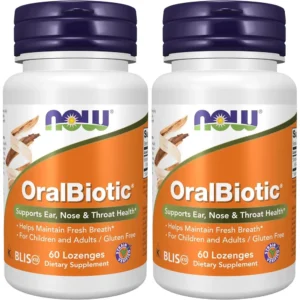 ORALBIOTIC NOW FOODS 60 PASTILLAS | PACK 2