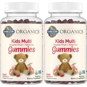 MULTIVITAMÍNICO GARDEN OF LIFE ORGANICS KIDS MULTI FRUTAS 120 GOMITAS | PACK 2