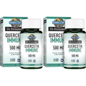 QUERCETINA GARDEN OF LIFE DR. FORMULATED IMMUNE + VITAMINA C + D3 30 TABLETAS | PACK 2