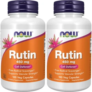 RUTINA NOW FOODS 450 MG 100 CÁPSULAS | PACK 2