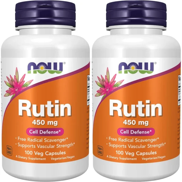 RUTINA NOW FOODS 450 MG 100 CÁPSULAS | PACK 2