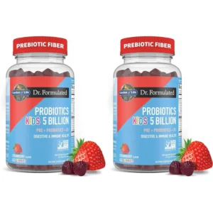 PROBIÓTICO GARDEN OF LIFE KIDS 5 BILLONES FRESA 60 GOMITAS | PACK 2