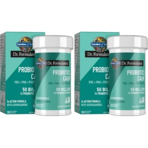 PROBIÓTICO GARDEN OF LIFE DR. FORMULATED CALM 50 BILLONES 30 CÁPSULAS | PACK 2