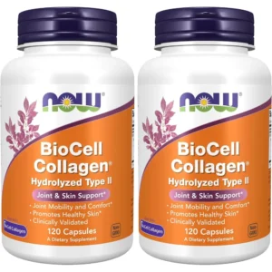 BIOCELL COLLAGEN NOW FOODS COLÁGENO TIPO II 120 CÁPSULAS | PACK 2