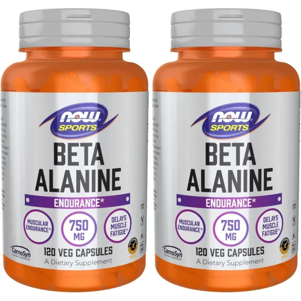 BETA-ALANINA NOW SPORTS 750 MG 120 CÁPSULAS | PACK 2