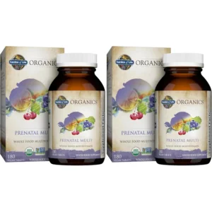MULTIVITAMÍNICO GARDEN OF LIFE ORGANICS PRENATAL MULTI 180 TABLETAS | PACK 2