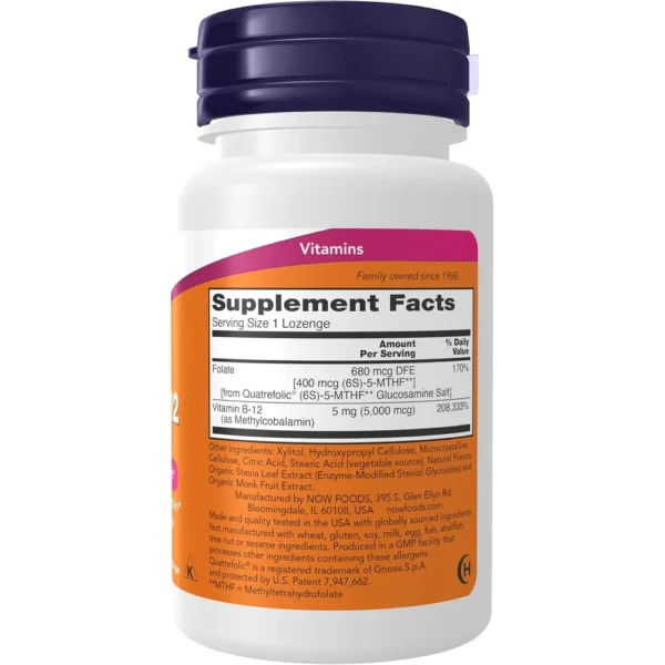 b0ghd6m6b7_2.webp METIL B12 NOW FOODS 5000 MCG 120 PASTILLAS | PACK 2