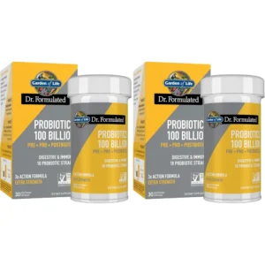 PROBIÓTICO GARDEN OF LIFE DR. FORMULATED 100 BILLONES 18 CEPAS 30 CÁPSULAS | PACK 2