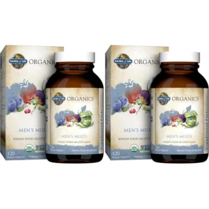 MULTIVITAMÍNICO GARDEN OF LIFE ORGANICS MEN'S MULTI 120 TABLETAS | PACK 2