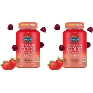 COENZIMA Q10 GARDEN OF LIFE VITAMIN CODE 150 MG FRESA 60 GOMITAS | PACK 2
