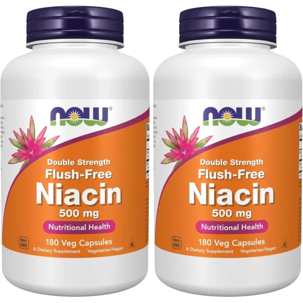 b0ghf2mxdx_1.webp VITAMINA B3 NIACINA NOW FOODS 500 MG 180 CÁPSULAS | PACK 2