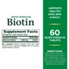 BIOTINA QUICK DISSOLVE NATURE'S BOUNTY 5000 MCG 60 TABLETAS | PACK 2