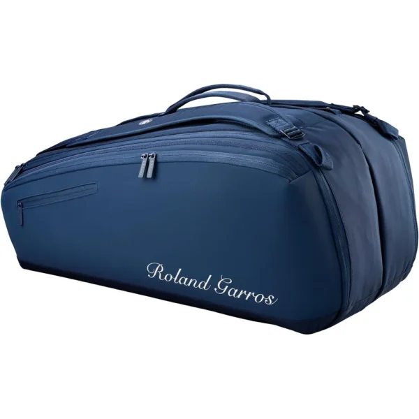 BOLSO WILSON ROLAND GARROS 2026 AZUL CAPACIDAD 9 RAQUETAS