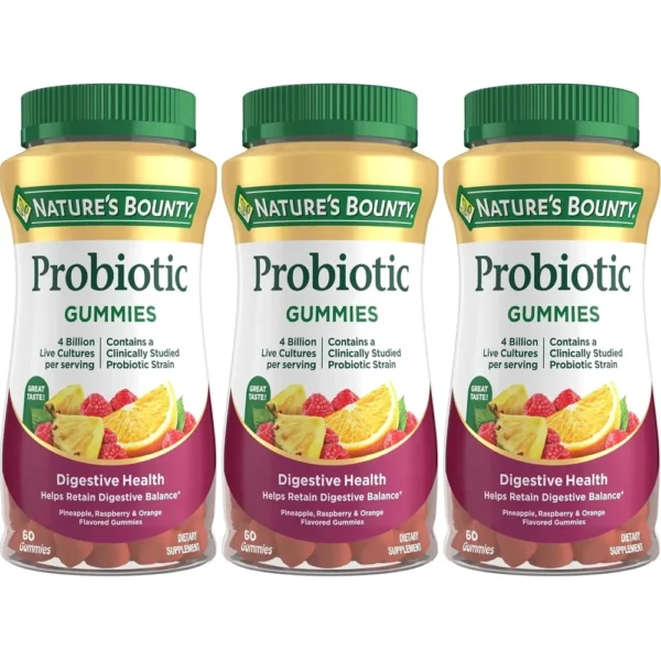 b0ghzmx3ps_1.webp PROBIÓTICO NATURE'S BOUNTY 4 BILLONES 60 GOMITAS | PACK 3