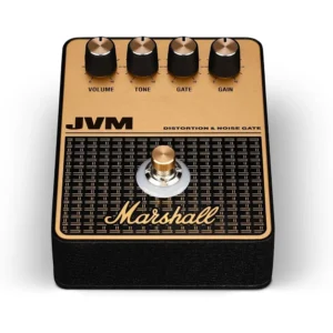 PEDAL DE EFECTO OVERDRIVE DISTORSIÓN JVM MARSHALL | NEGRO Y DORADO