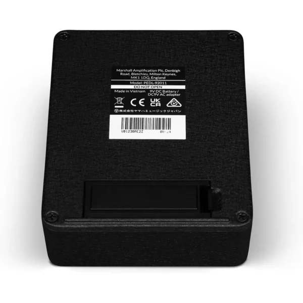 PEDAL DE EFECTO OVERDRIVE DISTORSIÓN JVM MARSHALL | NEGRO Y DORADO