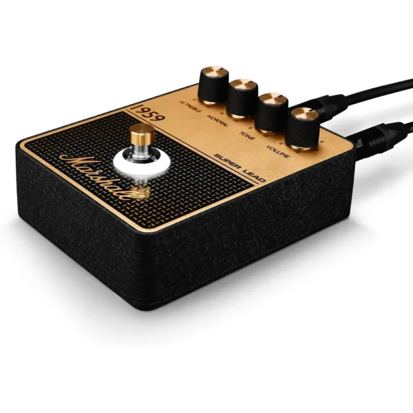 b0gmln3cj8_3.webp PEDAL DE EFECTO OVERDRIVE DISTORSIÓN 1959 MARSHALL | NEGRO Y DORADO