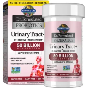 PROBIÓTICO GARDEN OF LIFE URINARY TRACT+ SHELF STABLE 50 BILLONES 16 CEPAS 60 CÁPSULAS | PACK 6