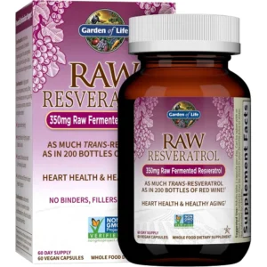 RESVERATROL GARDEN OF LIFE RAW 350 MG 60 CÁPSULAS | PACK 6