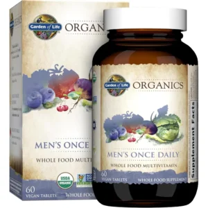MULTIVITAMÍNICO GARDEN OF LIFE ORGANICS MEN'S ONCE DAILY 60 TABLETAS | PACK 6