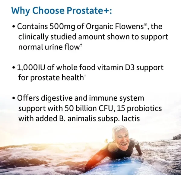 PROBIÓTICO GARDEN OF LIFE PROSTATE+ 50 BILLONES 15 CEPAS 60 CÁPSULAS | PACK 6