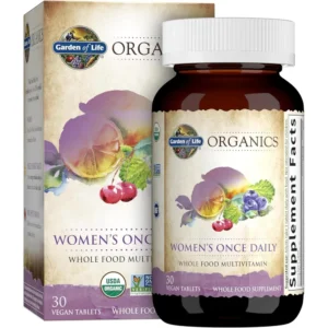 MULTIVITAMÍNICO GARDEN OF LIFE ORGANICS WOMEN'S ONCE DAILY 30 TABLETAS | PACK 6