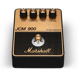 PEDAL DE EFECTO OVERDRIVE DISTORSIÓN JCM900 MARSHALL | NEGRO Y DORADO