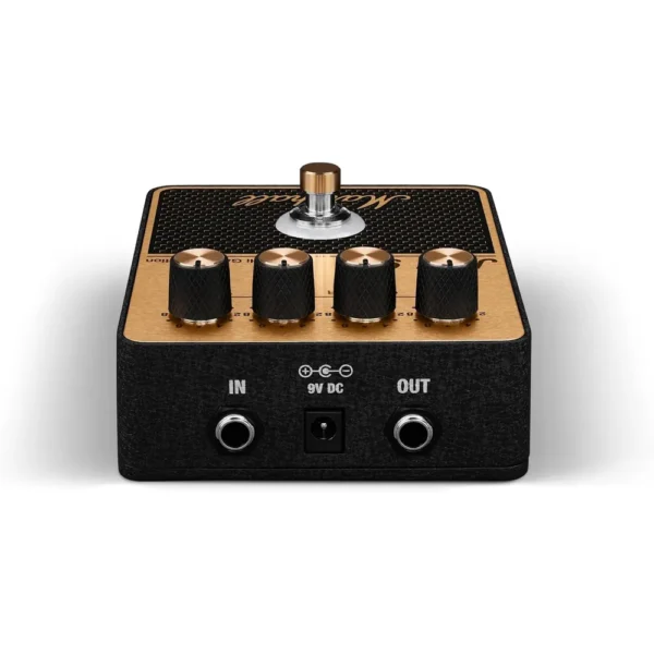 PEDAL DE EFECTO OVERDRIVE DISTORSIÓN JCM900 MARSHALL | NEGRO Y DORADO