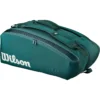 BOLSO WILSON BLADE V10 VERDE PINO CAPACIDAD 15 RAQUETAS