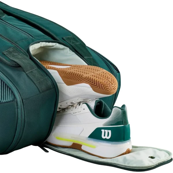 BOLSO WILSON BLADE V10 VERDE PINO CAPACIDAD 15 RAQUETAS