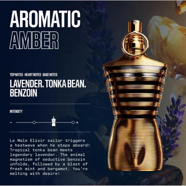 PERFUME JEAN PAUL GAULTIER LE MALE ELIXIR PARFUM HOMBRE 0.34 OZ / 10 ML