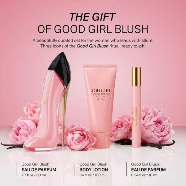 SET CAROLINA HERRERA GOOD GIRL BLUSH EDP MUJER 3 PIEZAS