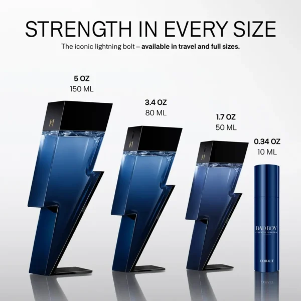 PERFUME CAROLINA HERRERA BAD BOY COBALT EDP ÉLECTRIQUE HOMBRE 0.34 OZ / 10 ML