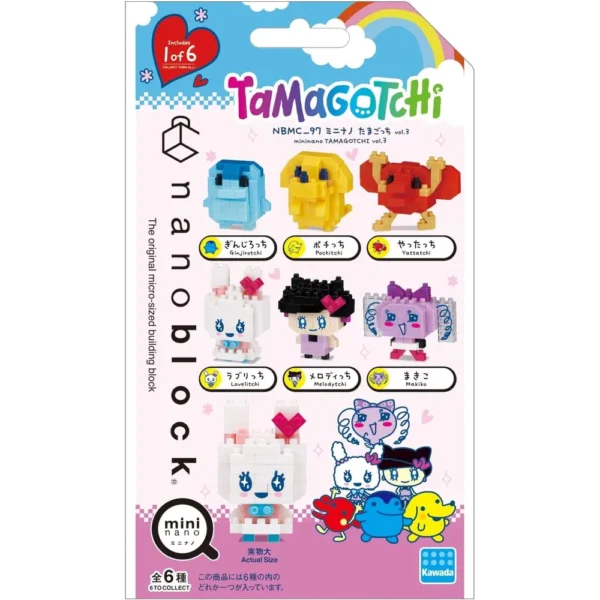 TAMAGOTCHI NANOBLOCK MININANO SURTIDO 3 SET