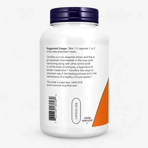 b0gzwrgyft_3.webp L-CITRULINA NOW FOODS 750 MG 240 CÁPSULAS