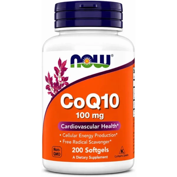 COQ10 NOW FOODS 100 MG 200 CÁPSULAS BLANDAS