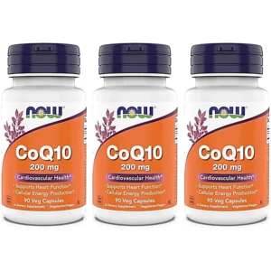 COQ10 NOW FOODS 200 MG 90 CÁPSULAS | PACK 3