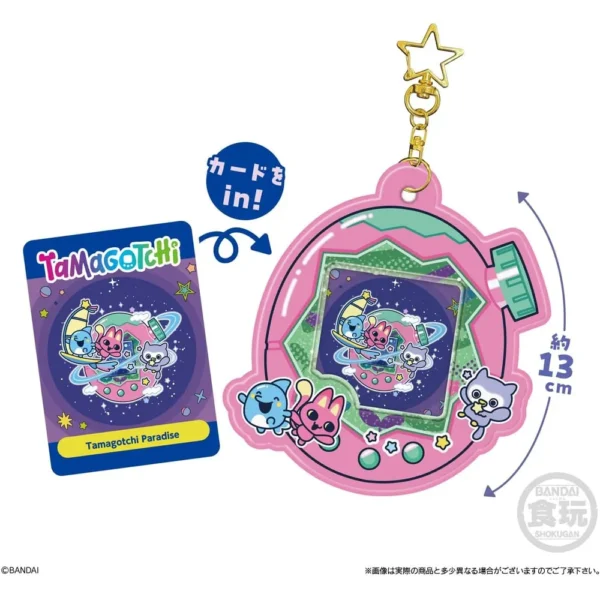 BANDAI SHOKUGAN TAMAGOTCHI PORTATARJETAS SET