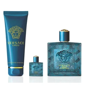 VERSACE EROS PARFUM SET DE REGALO PARA HOMBRE 3 PZS