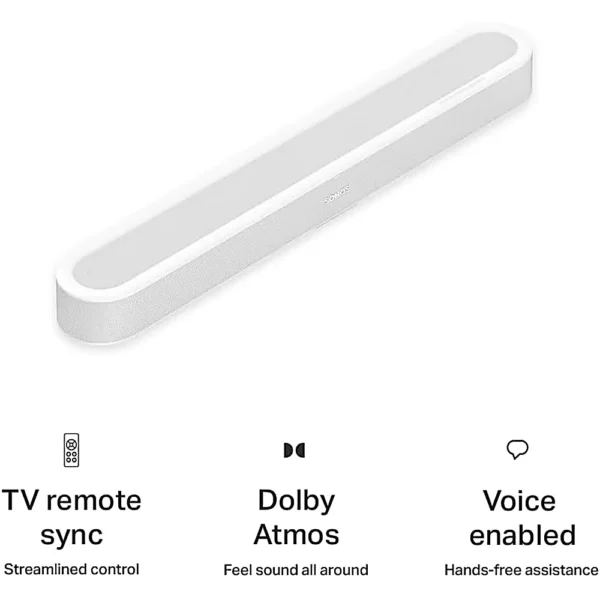 BARRA DE SONIDO DOLBY ATMOS MULTIROOM BEAM ULTRA SONOS | BLANCO