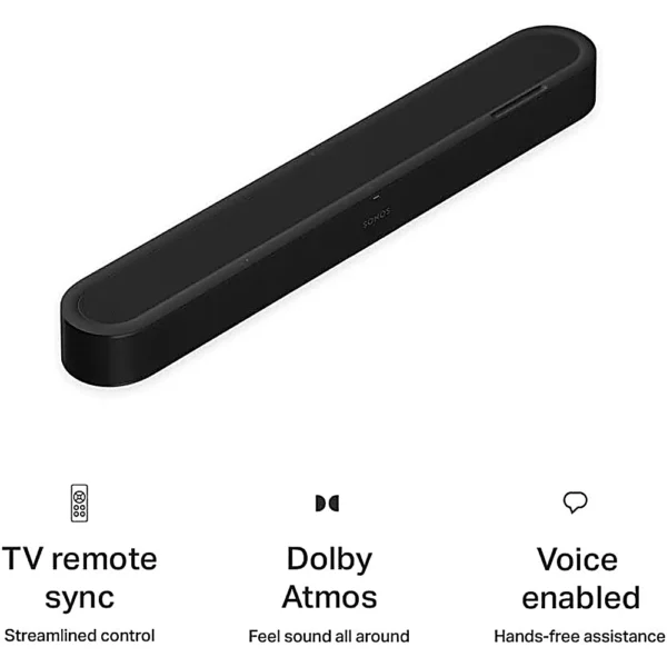 BARRA DE SONIDO DOLBY ATMOS MULTIROOM BEAM ULTRA SONOS | NEGRO