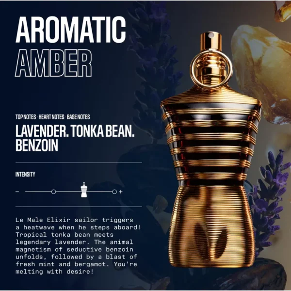 SET JEAN PAUL GAULTIER LE MALE ELIXIR PARFUM HOMBRE 2 PIEZAS