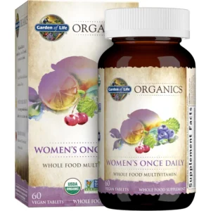 MULTIVITAMÍNICO GARDEN OF LIFE ORGANICS WOMEN'S ONCE DAILY 60 TABLETAS | PACK 6