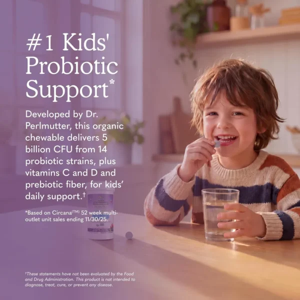 b0hdpnn2tl_2.webp PROBIÓTICO GARDEN OF LIFE KIDS+ 5 BILLONES 14 CEPAS BERRY CHERRY 30 MASTICABLES | PACK 6