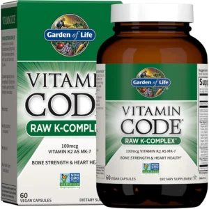 VITAMINA K GARDEN OF LIFE VITAMIN CODE RAW K-COMPLEX 230 MCG 60 CÁPSULAS | PACK 6